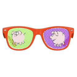 Funny 4 and 3 Cartoon Pig Year 2019 EyeW Kids Sunglasses