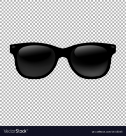 Sunglasses in transparent background