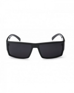 Mens Flat Top Gangster Sunglasses Black Silver Frame 91026 ...