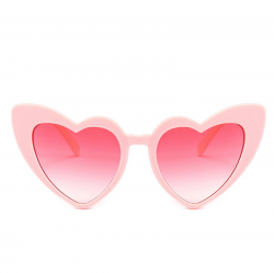 Heart Sunglasses Retro Pink