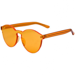 Orange Transparent Cat-eye Sunglasses