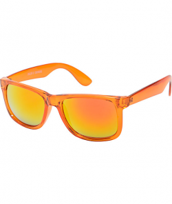 Bravo Clear Orange & Red Mirror Sunglasses