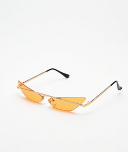 Heat Orange Mini Cateye Sunglasses