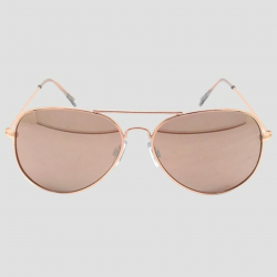 Women\'s Aviator Sunglasses with Rose Gold Lenses - Wild Fable™ Gold