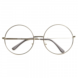 1920\'s Vintage Era Large Round Metal Clear Lens Glasses 8714
