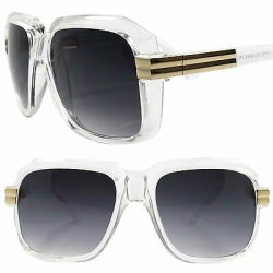Look Rich Famous Swag Hip Hop Rapper DJ Oversized Transparent Square  Sunglasses | eBay