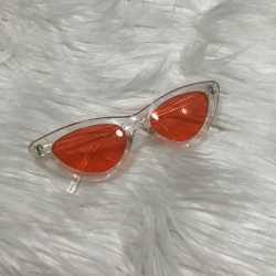 CLEAR TRANSPARENT TRANSLUCENT SUNGLASSES GLASSES... - Depop