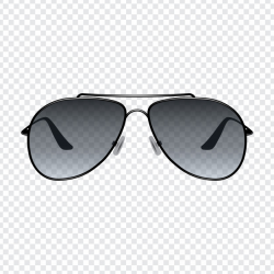 Realistic retro sun glasses with transparent background ...