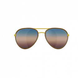 Blue aviator sunglasses - Transparent PNG & SVG vector