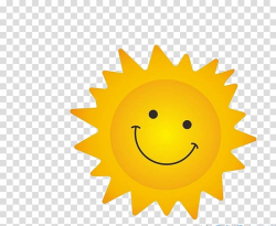 Sun illustration, Cartoon Cdr, Sunny smile transparent ...