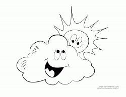 Coloring Pages Of Clouds - Coloring Home