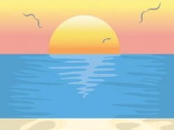 Sunset Clipart sunset background 2 - 420 X 592 Free Clip Art ...
