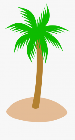 Palm Tree Sunset Clipart Beach - Palm Tree Vector Png #50426 ...