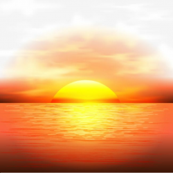 Vector Sunset, Maritime, Dusk, Sun PNG Transparent Clipart ...