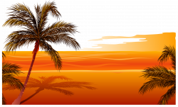 Beach Sunset Drawing Clip art - Vector sunset beach png ...