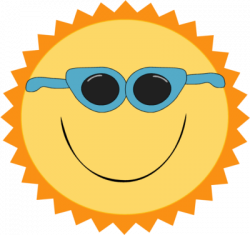 Sunshine cute sun with sunglasses clipart free images - ClipartAndScrap