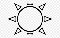 Sunshine Clipart Sunlight - Black And White Sun Png Transparent Png ...
