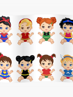 Superhero baby, Superhero Baby Costumes , SuperBaby Girls Clipart. | Poster