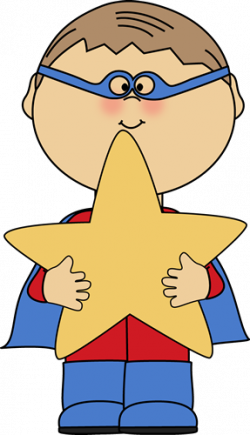 Boy Superhero Holding a Star | Clip art, Superhero ...