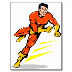 Male Cartoon Super Hero - Clip Art Library