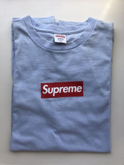 Supreme 20th Anniversary Box Logo Tee Baby Blue #fashion ...