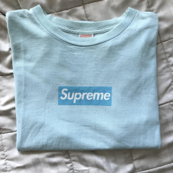 LPU] Light blue box logo tee : supremeclothing