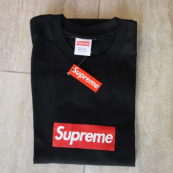 Supreme Box Logo Tee Black Size Large NWT