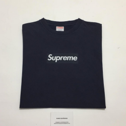 Supreme Navy Box Logo Tee