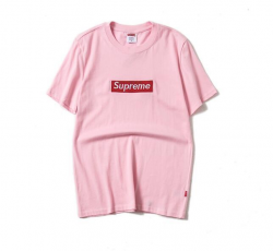 Supreme Pink Classic Box Logo T-Shirt
