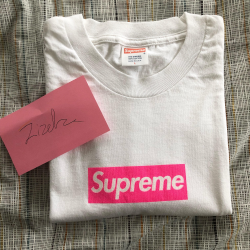 FS VNDS L Pink Box Logo Tee : supremeclothing