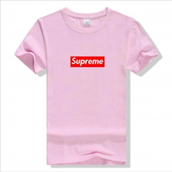 Funkyteestore Supreme Box Logo T-Shirt (Pink, L) 327