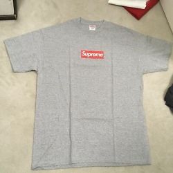 SUPREME 2007 RED / Grey Box Logo Tee XL New OG Rare shirt ...