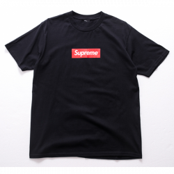 Supreme Red Box Logo T-Shirt (Black)