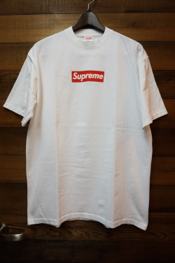 SUPREME Supreme Box Logo Tee white red used