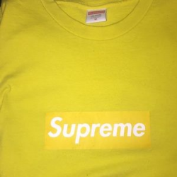 Supreme Yellow on Yellow Box Logo NWT