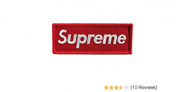 Supreme Patch - Embroidered Red Box Logo Applique