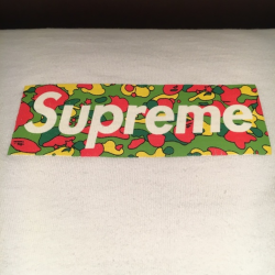 Bape X Supreme Box Logo Tee
