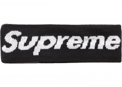 Supreme New Era Big Logo Headband (FW18) Black