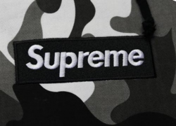Black Camo Box Logo Supreme Hoodie | Dopestudent