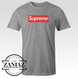 Tshirt Supreme Logo Red Custom Tees Womens and Mens Size S-3XL