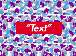 make a custom supreme, bape logo , hypebeast , streetwear