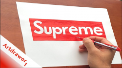 Drawing the Supreme Logo