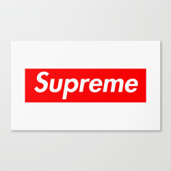 Supreme Box Logo Canvas Print