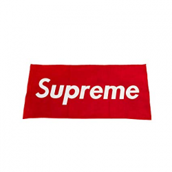 Supreme Red Hand Gym Towel White Logo BOGO Hypebeast Fashion Awesome (Red,  70Wx40L)