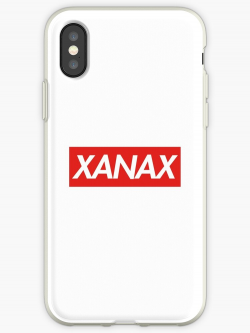 \'XANAX supreme logo\' iPhone Case by dishess
