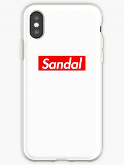 \'Sandal Supreme Logo\' iPhone Case by tkrz