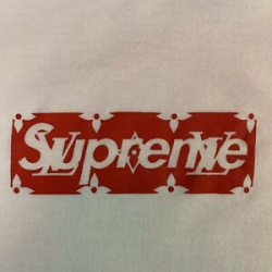 Details about Louis Vuitton x Supreme LV Box Logo Tee Shirt SIZE L 100%  Authentic Used
