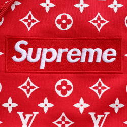 Louis Vuitton | Supreme Logo Box Hoodie Monogram | Red– The ...
