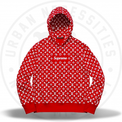 Louis Vuitton Supreme Box Logo Hooded Sweatshirt