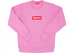 Supreme Box Logo Crewneck (FW15) Heather Pink